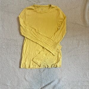 J. Crew Sunlit Yellow Long Sleeve Tee